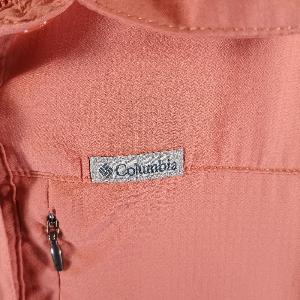 Columbia Kestrel Trail Lite Sleeveless Shirt Womens XXL 2XL Peach Pocket Vented - Picture 4 of 11